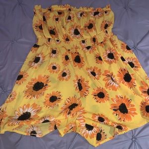 Yellow Sunflower Romper